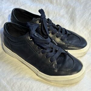 Mile End Navy Blue Lace Up Shoes Sneakers Espadrilles Size 6 Y